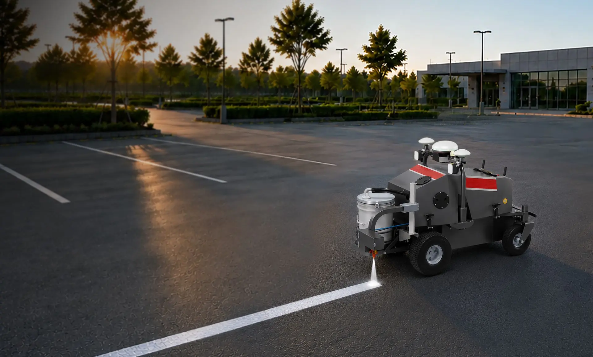 FJD PaintMaster Parking line-marking a car park